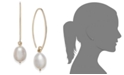 Macy's 14k Gold Earrings, Cultured Freshwater Pearl Drop